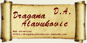 Dragana Alavuković vizit kartica